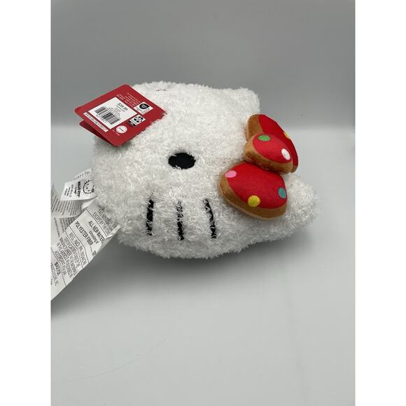 New Hello Kitty 2024 Polka Dot Bow Nogginz Face Plush Pillow - Picture 7 of 9